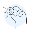 experimental coin-in-hand-hands icon