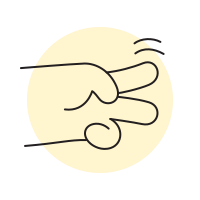 Scissors icon illustrating Ironing services