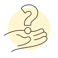 experimental question-mark-hands icon