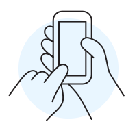 hand with-smartphone icon