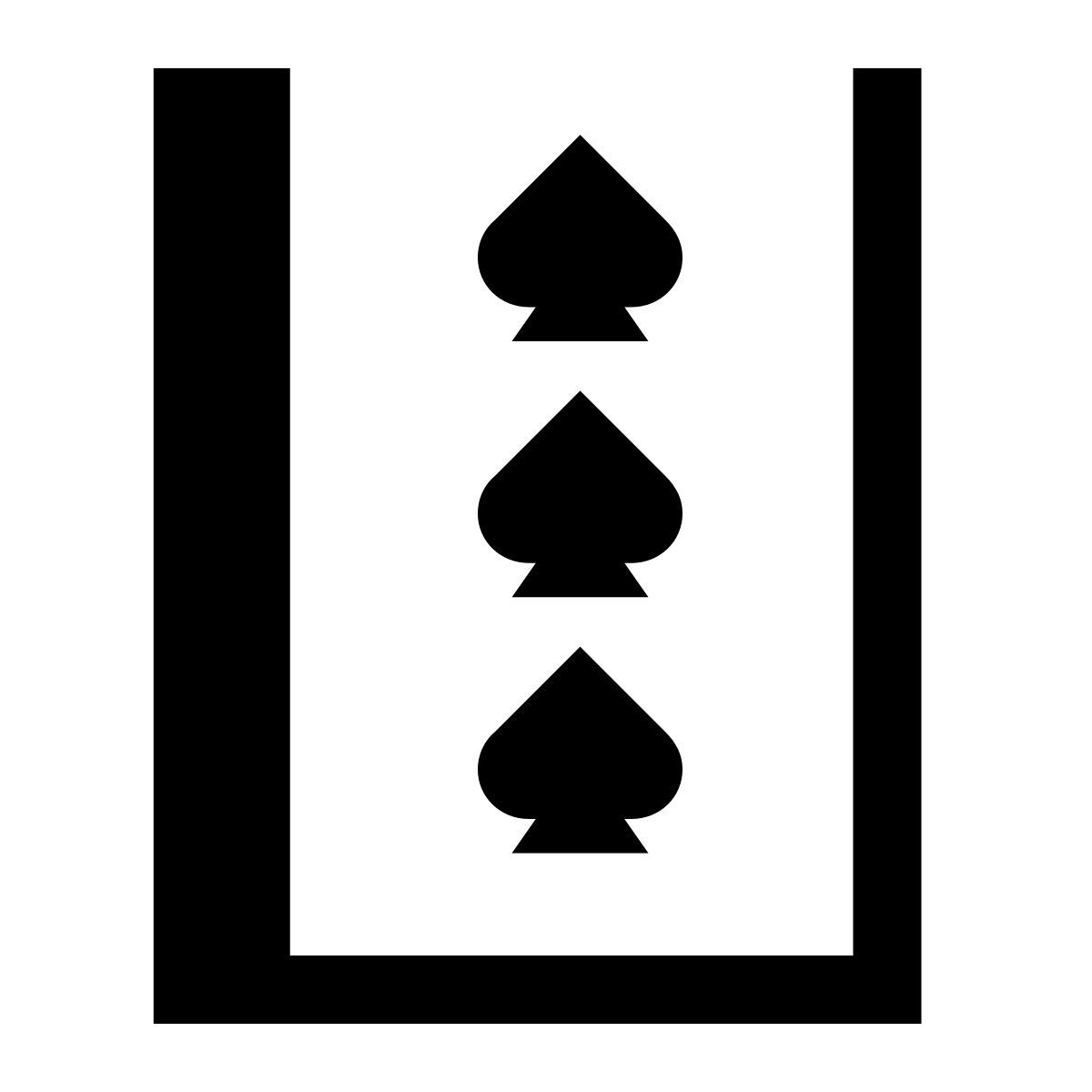 hatch style 3 di picche icon