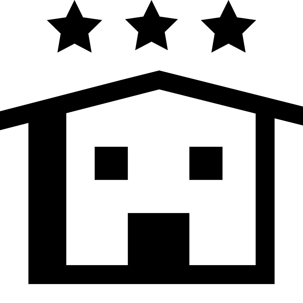 hatch style hôtel 3 étoiles icon