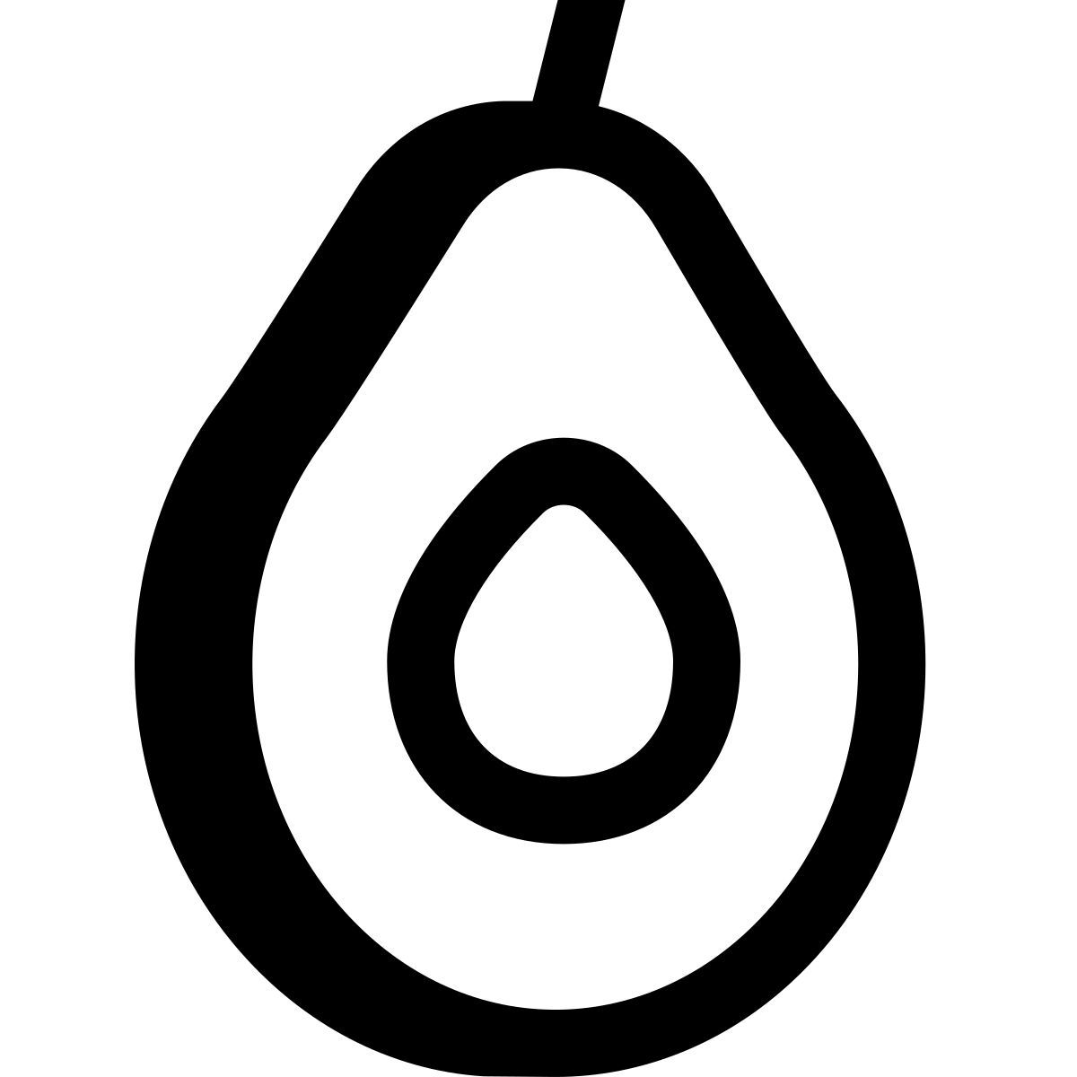 hatch style avocado icon