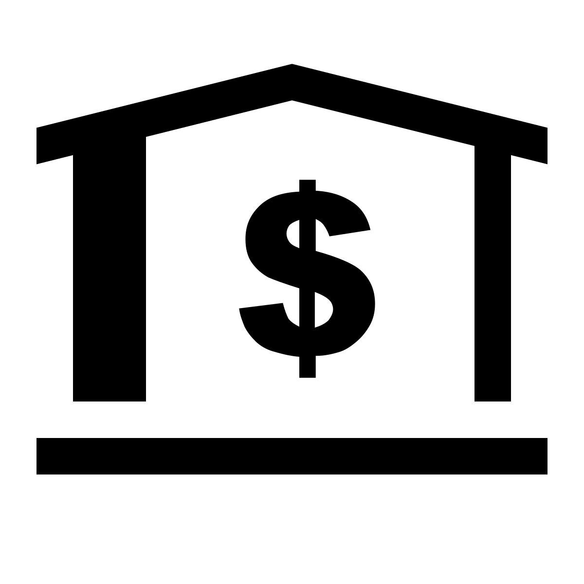 hatch style edificio del banco icon