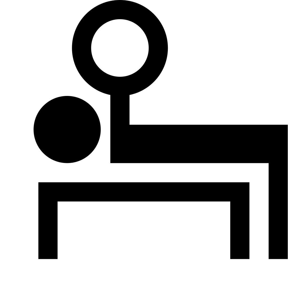 hatch style bankdrücken icon