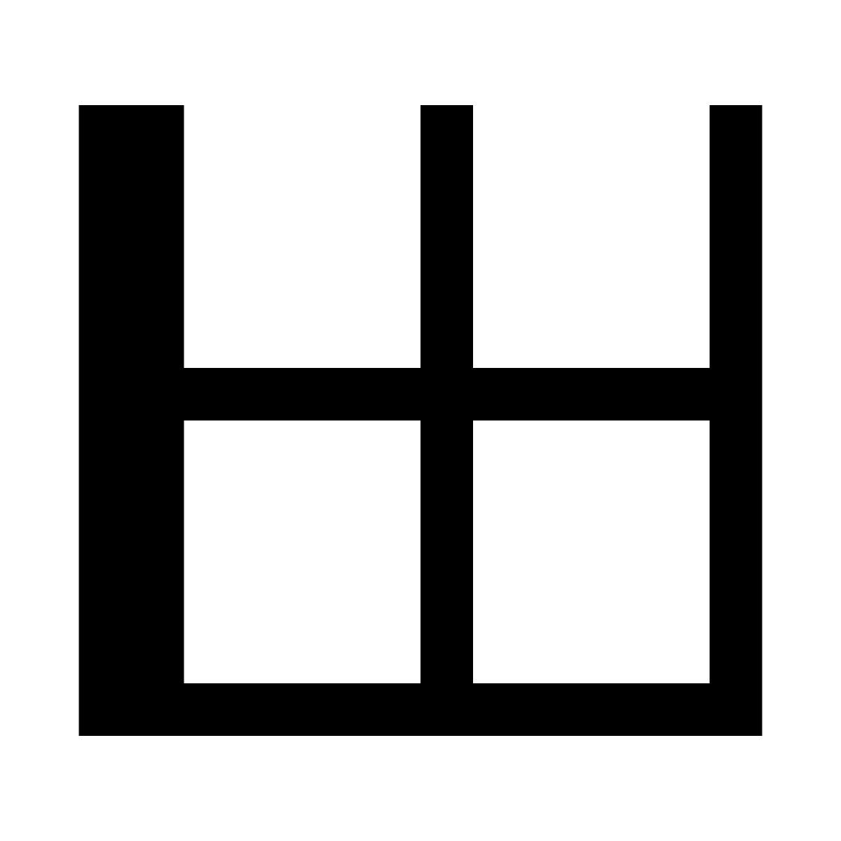 hatch style 테두리 가로 icon