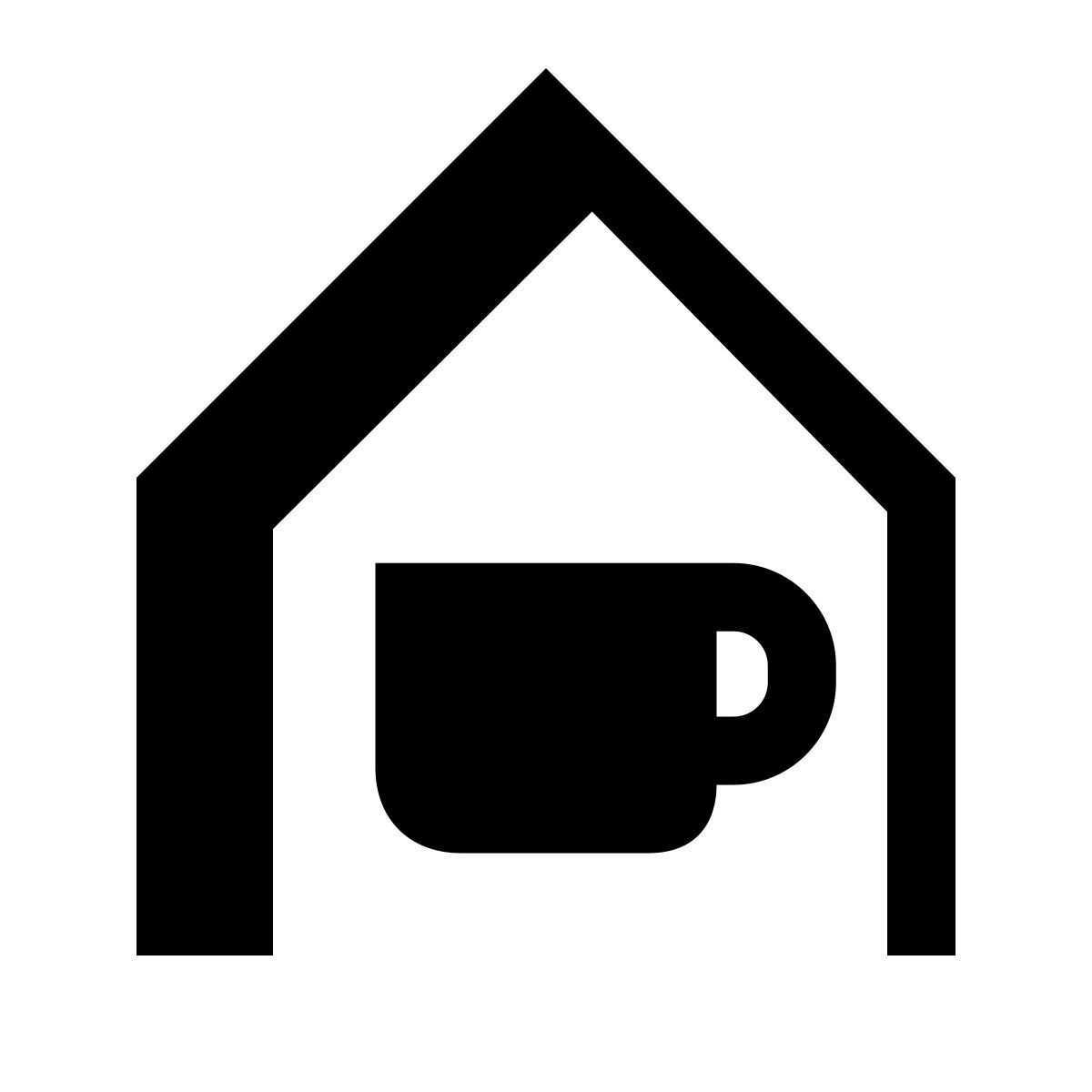 hatch style edificio de cafetería icon