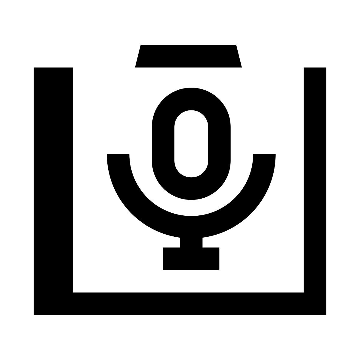 hatch style 카메라 마이크 icon