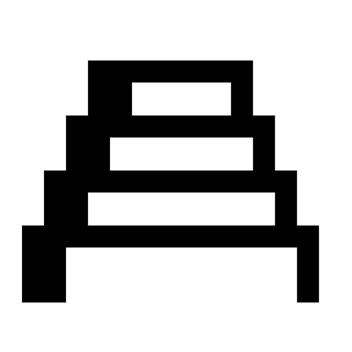 hatch style chichen itza icon