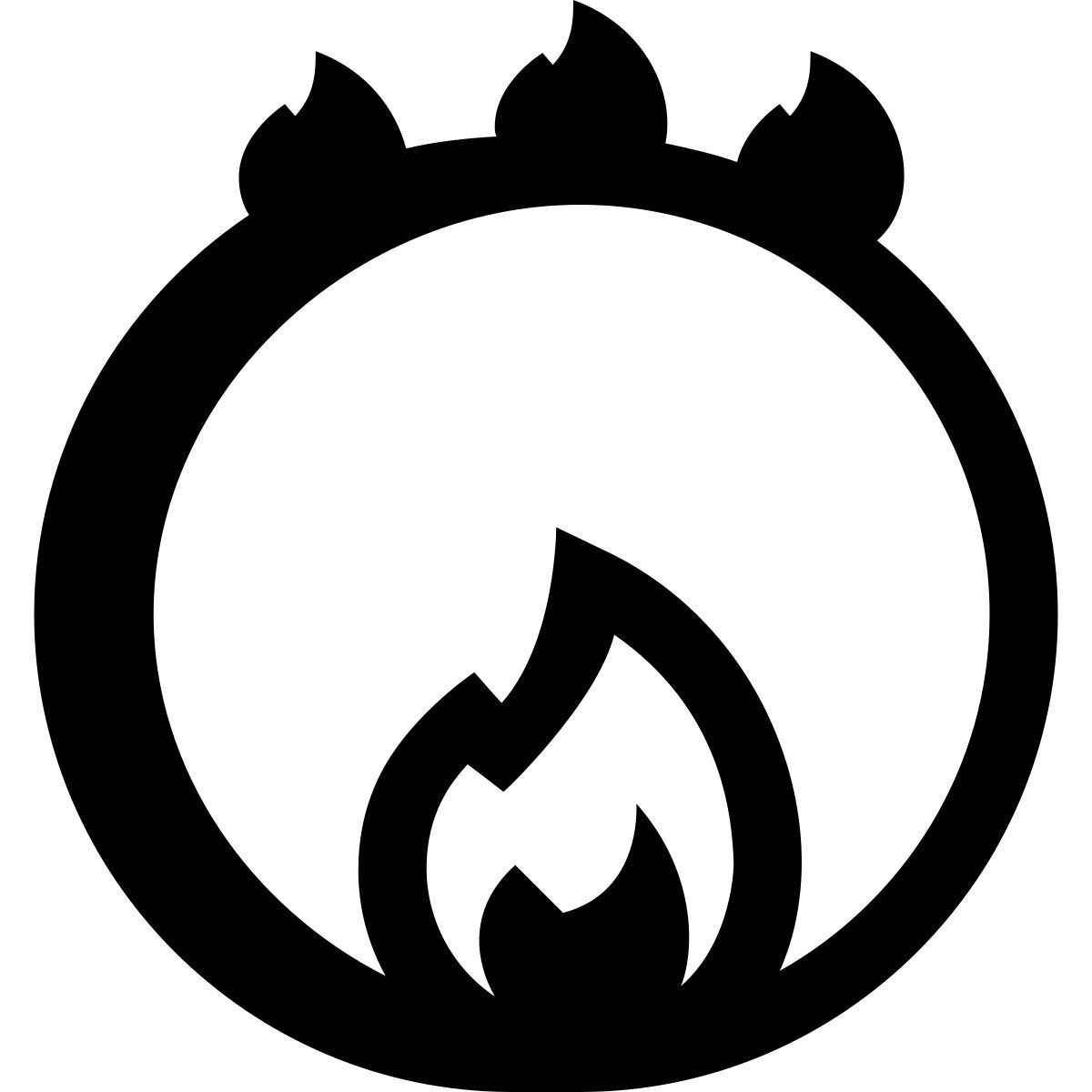 hatch style circus ring of fire icon