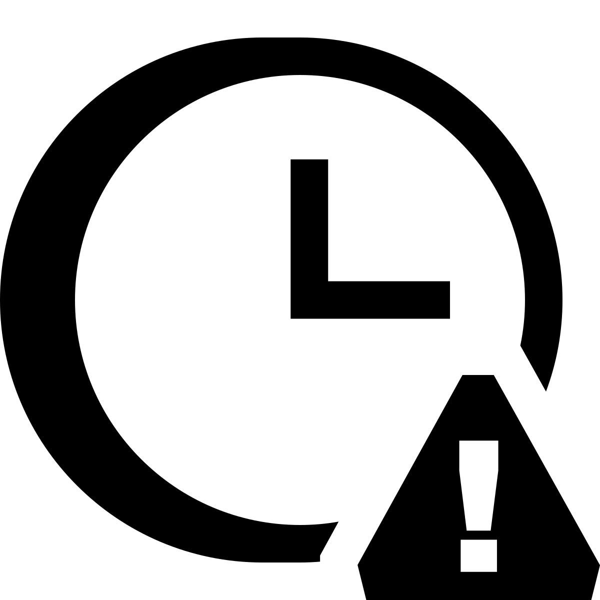 hatch style alerte de l&#39;horloge icon