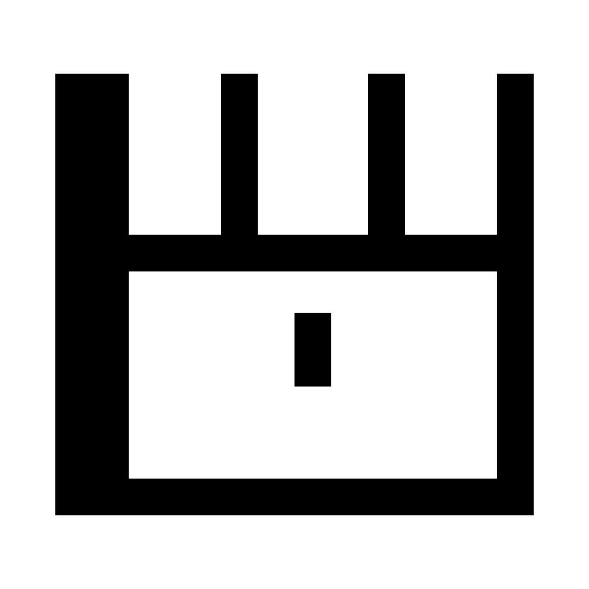 hatch style caja cerrada de tesoros icon