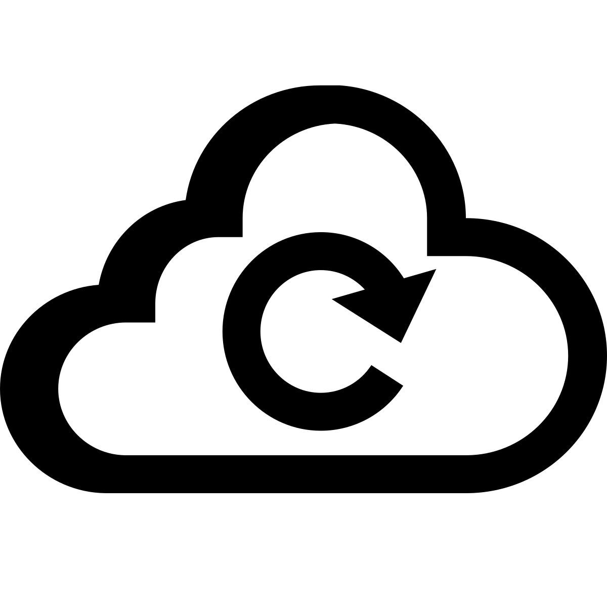 hatch style cloud refresh icon