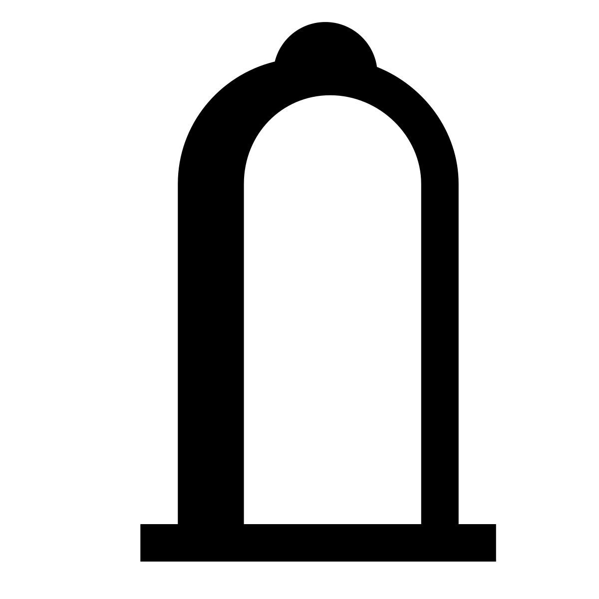 hatch style condom icon