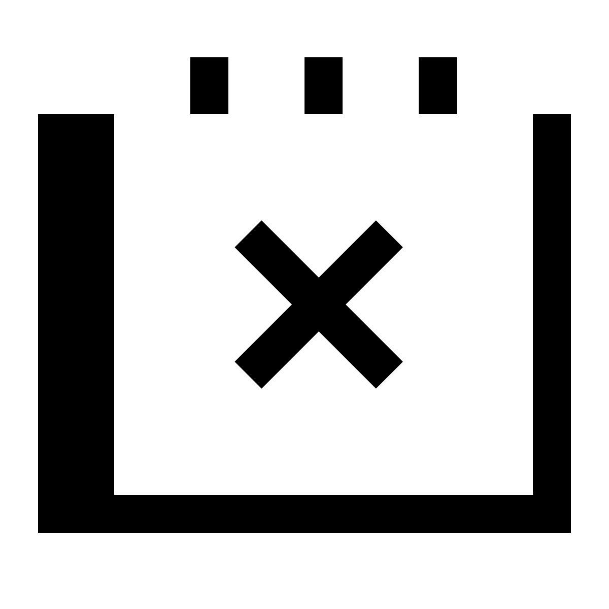 hatch style tachado fecha icon