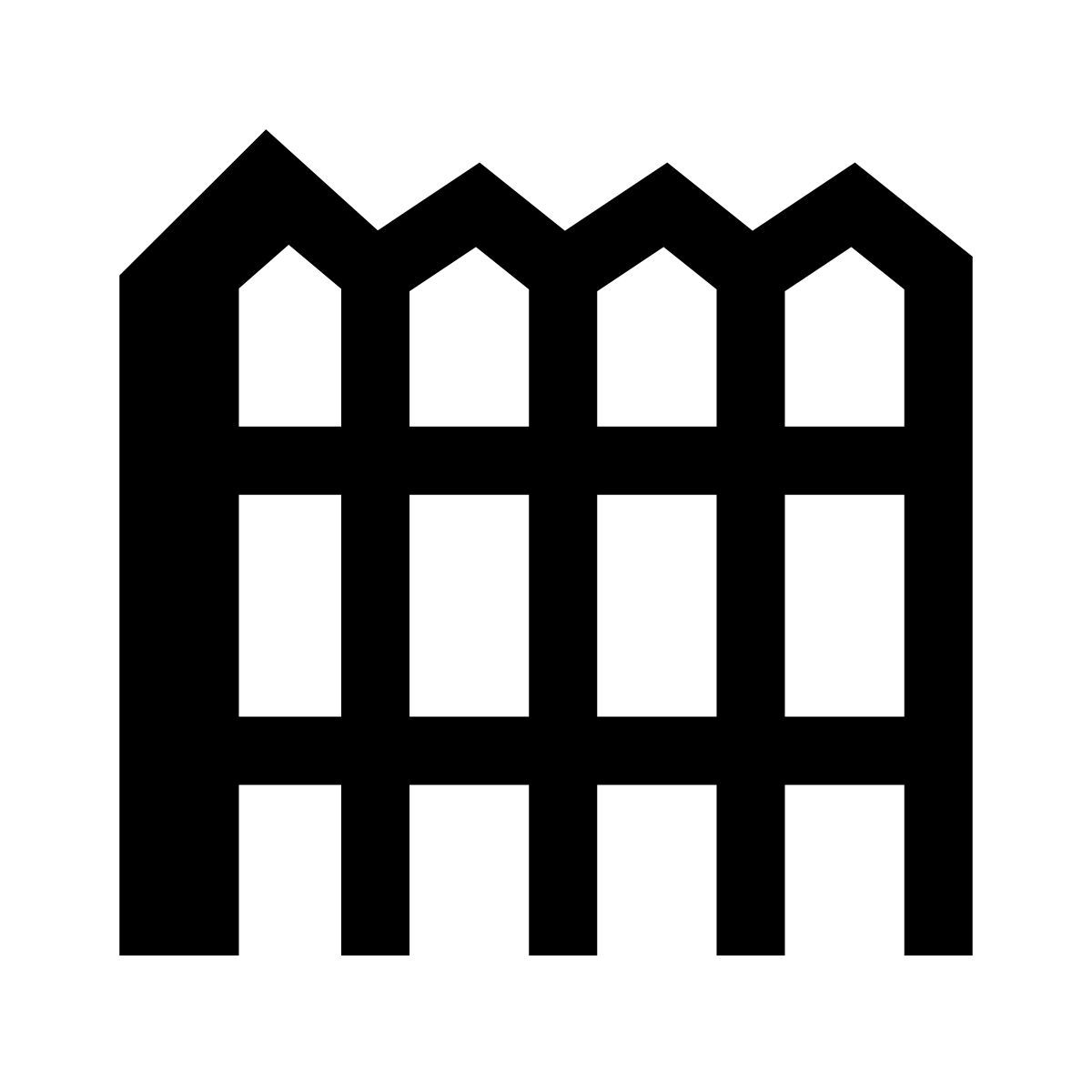 hatch style fence icon