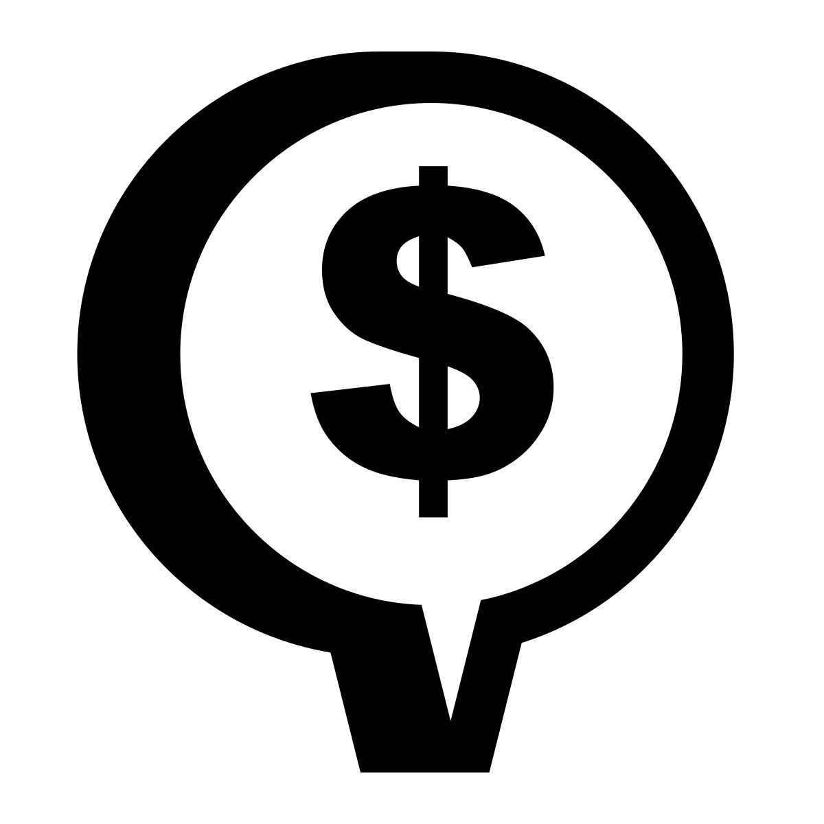 hatch style dollar place marker icon
