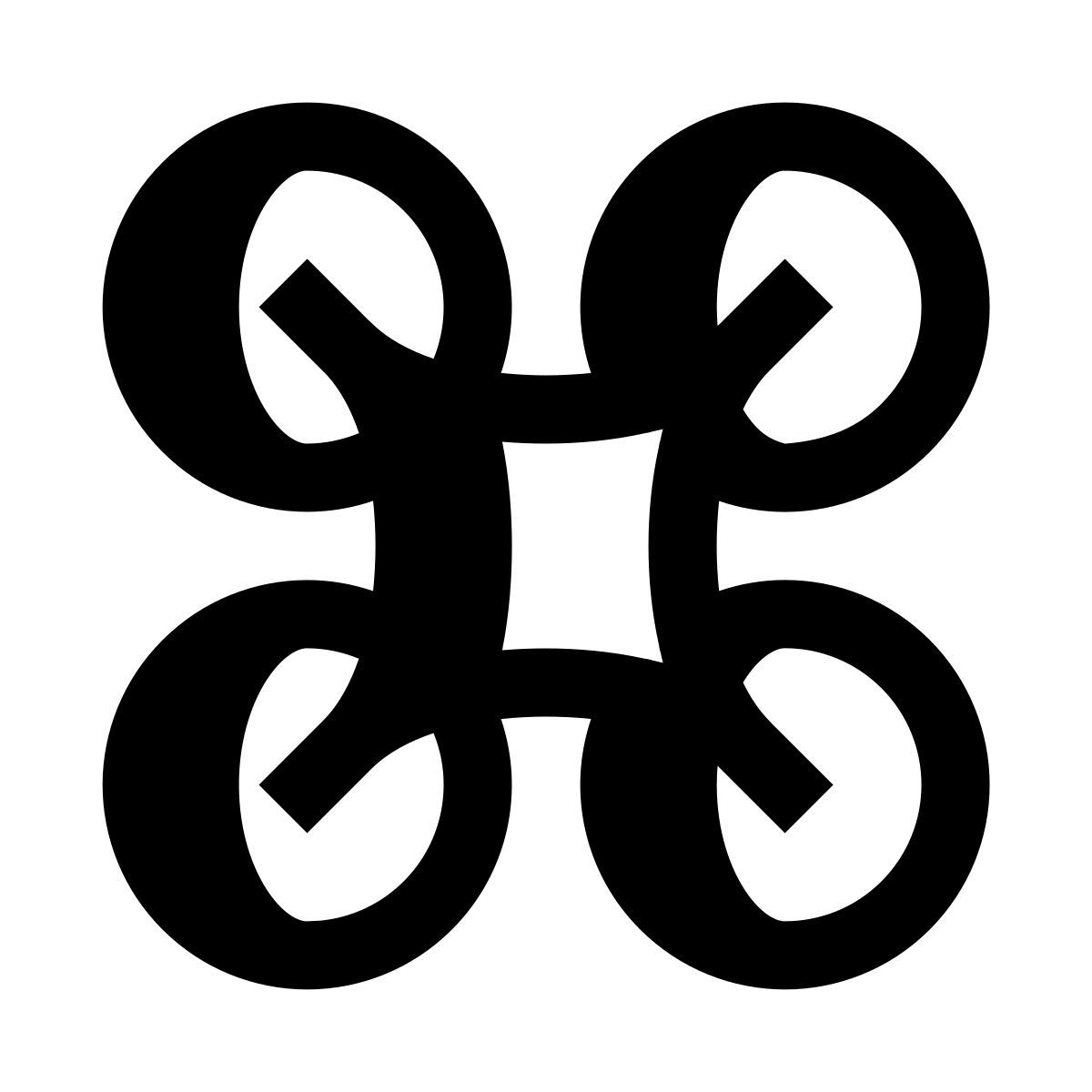 hatch style vista inferior de dron icon