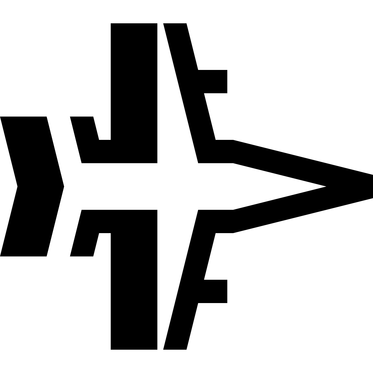 hatch style fighter jet icon