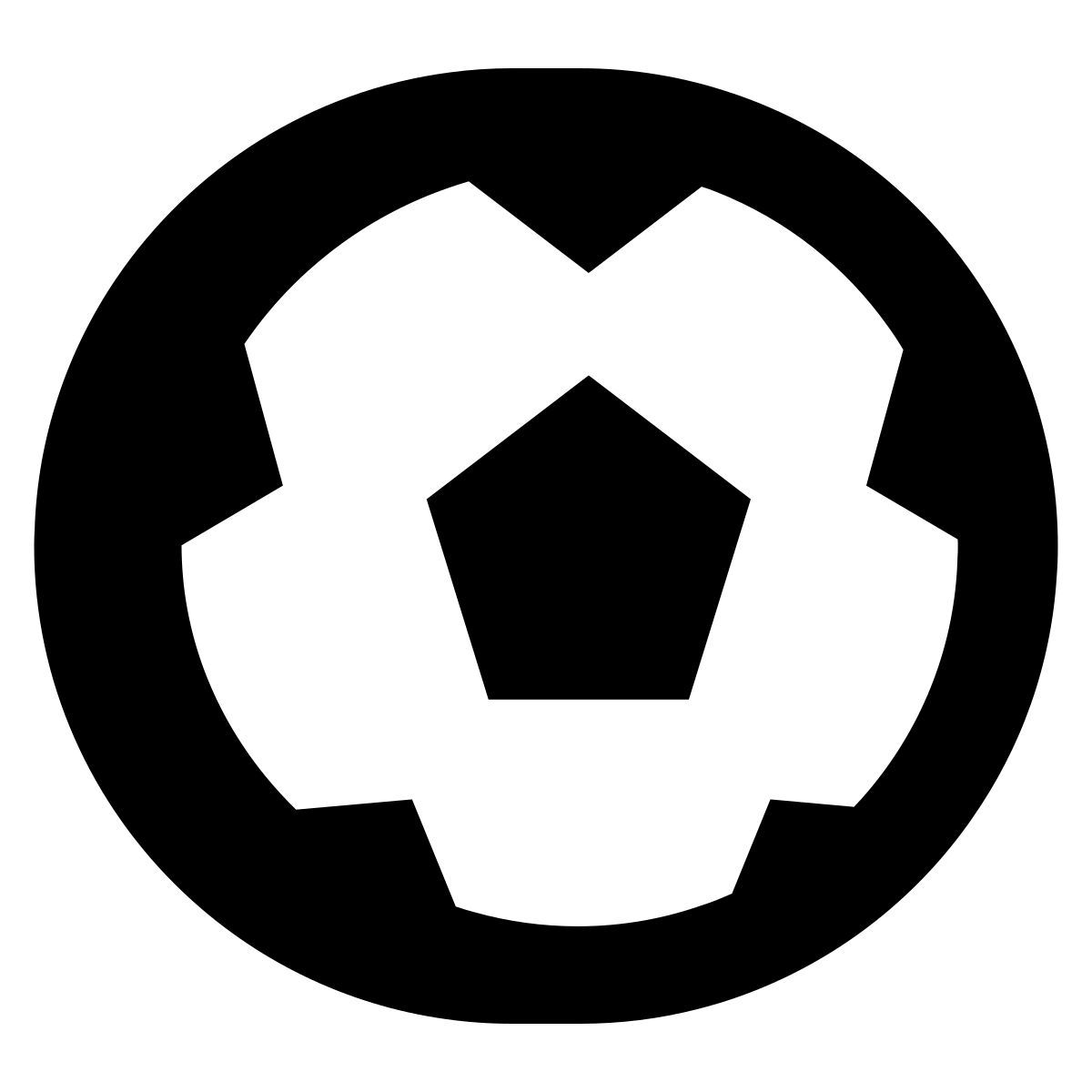 hatch style soccer ball icon