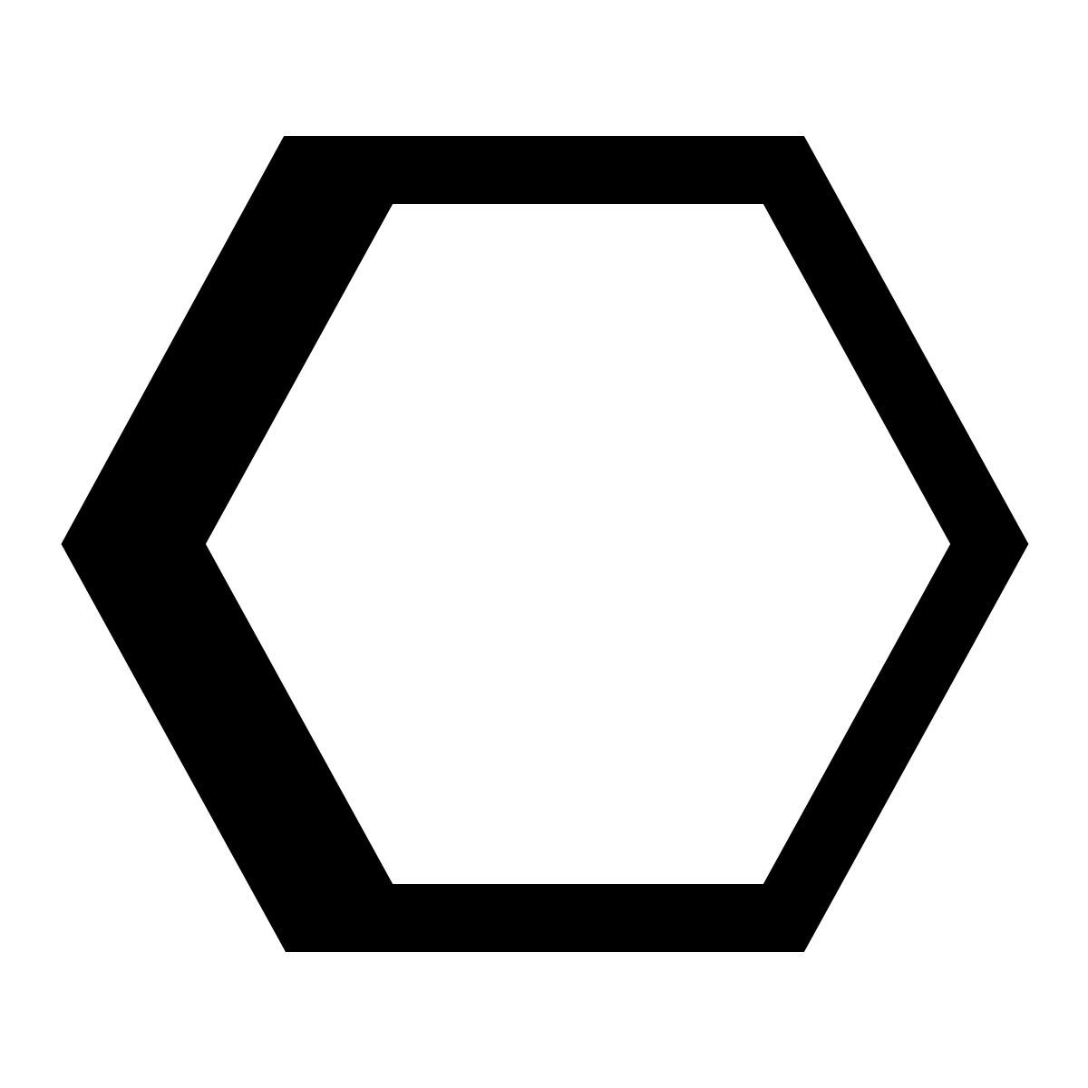 hatch style hexagon icon