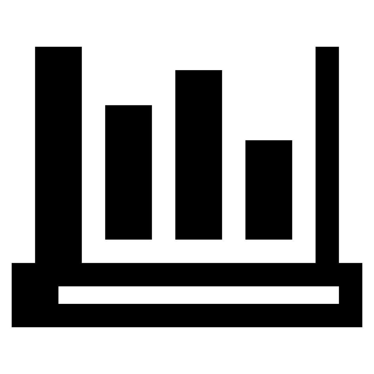 hatch style métricas de laptop icon