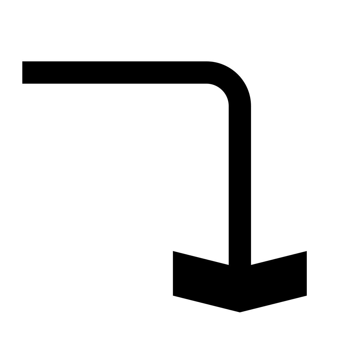 hatch style level down icon