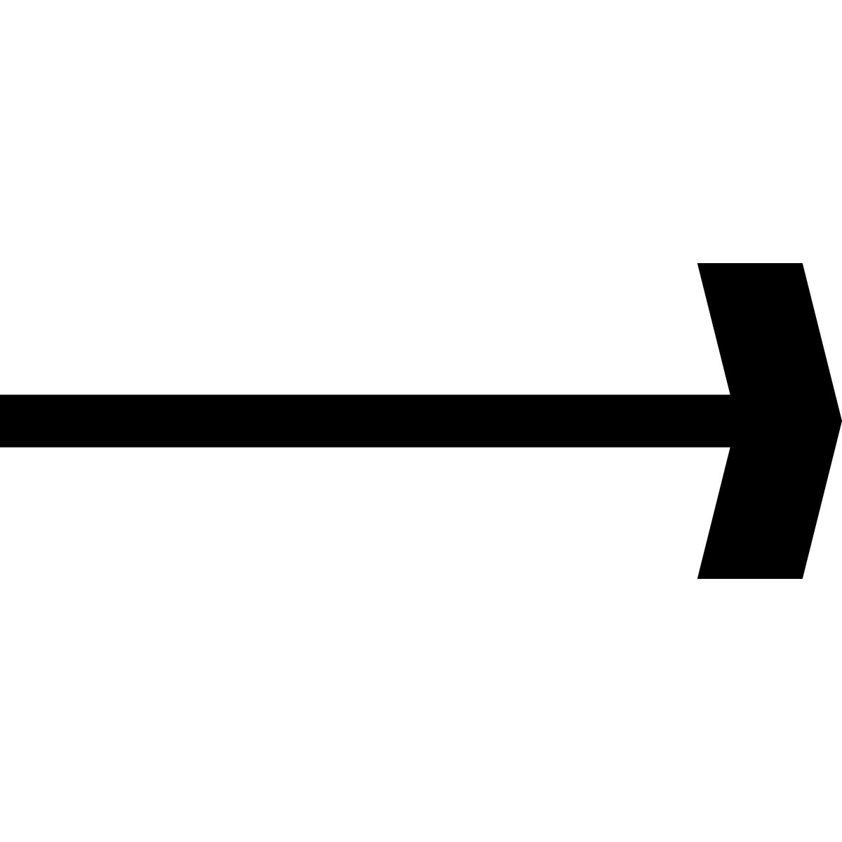 hatch style flecha derecha larga icon