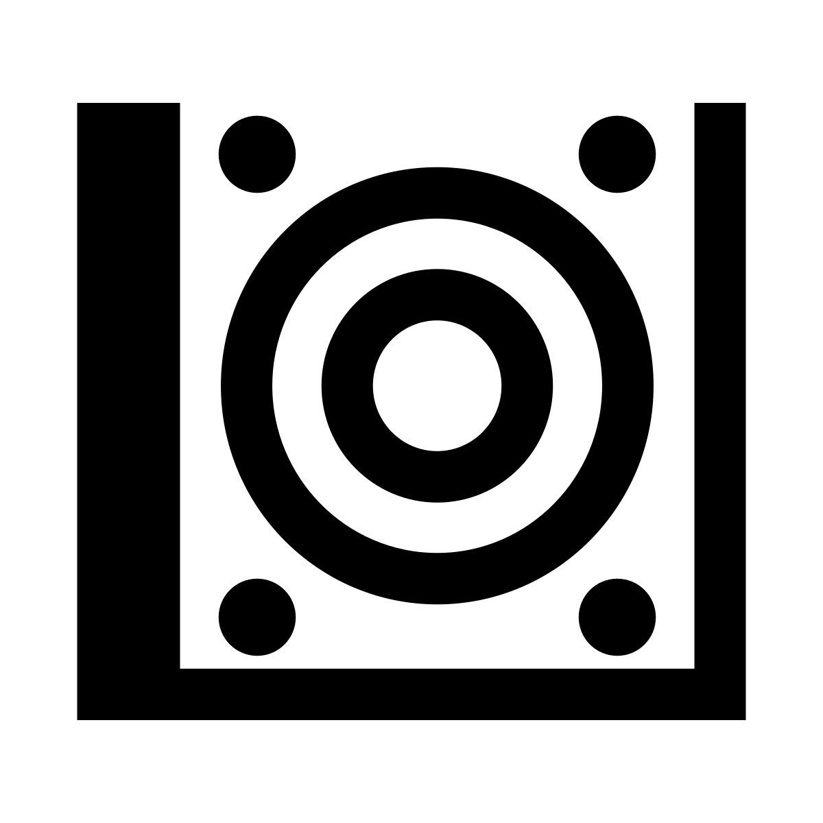 hatch style loudspeaker icon