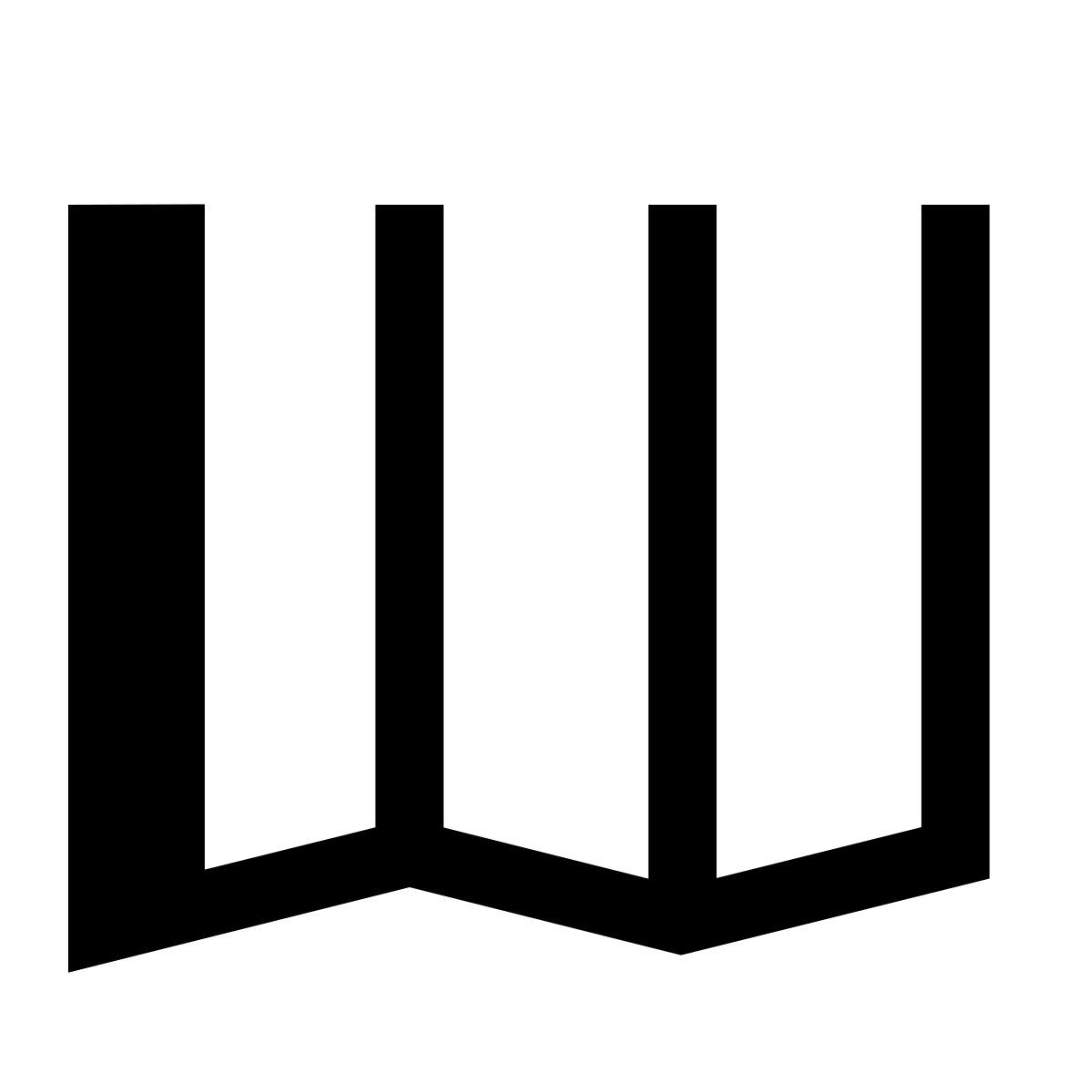 hatch style paper map icon