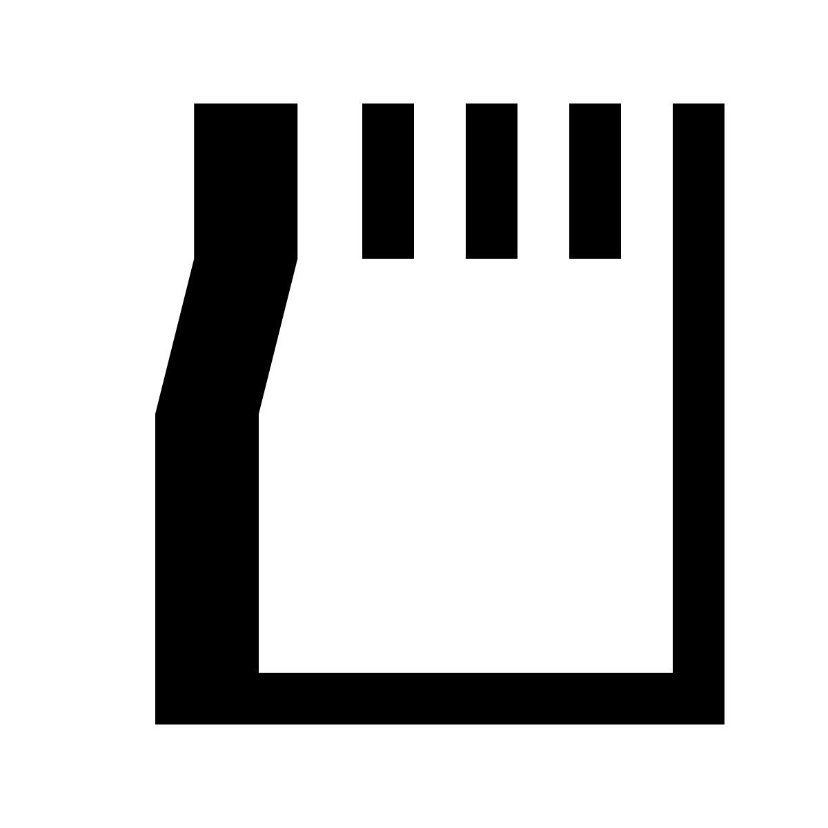 hatch style micro sd icon