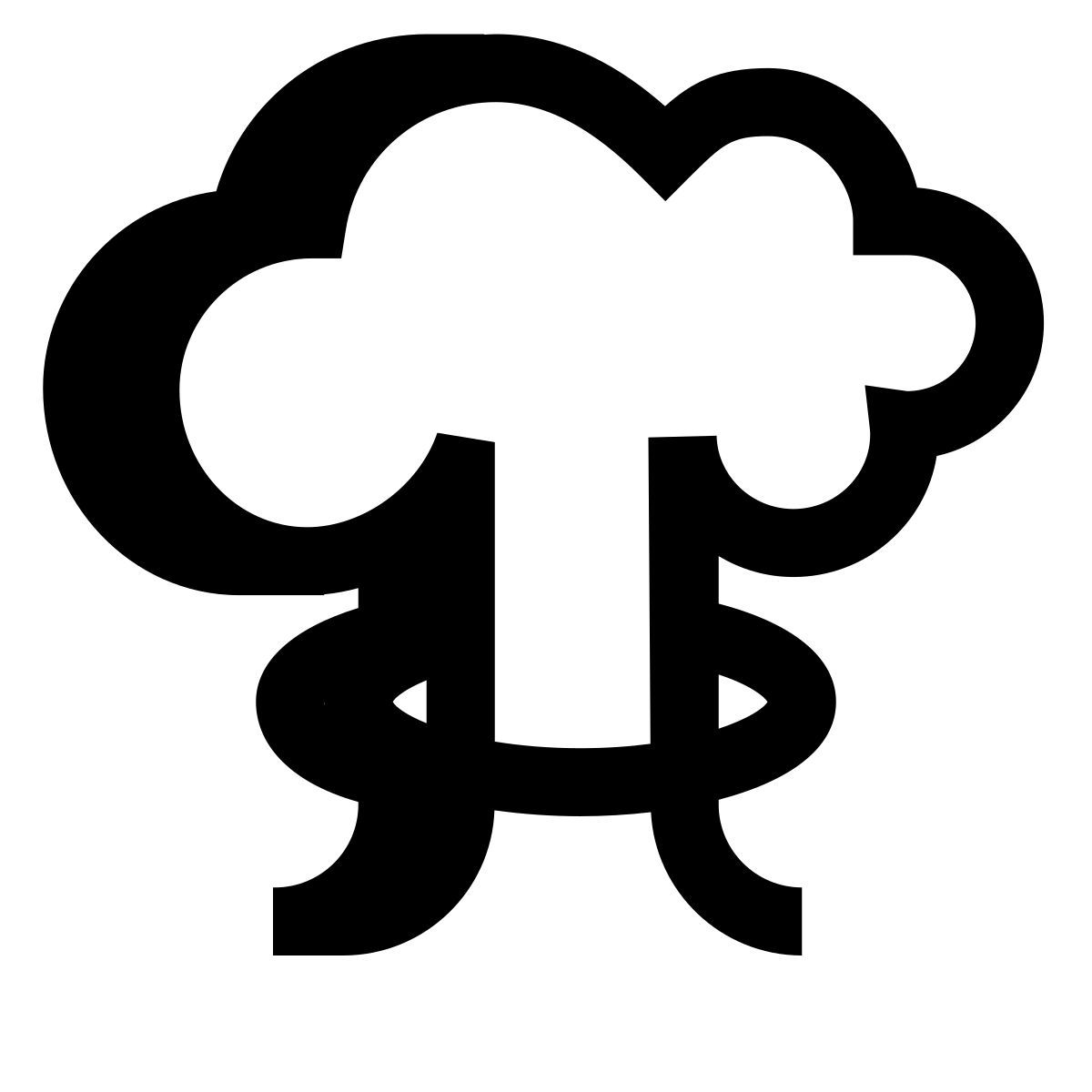 hatch style 버섯 구름 icon