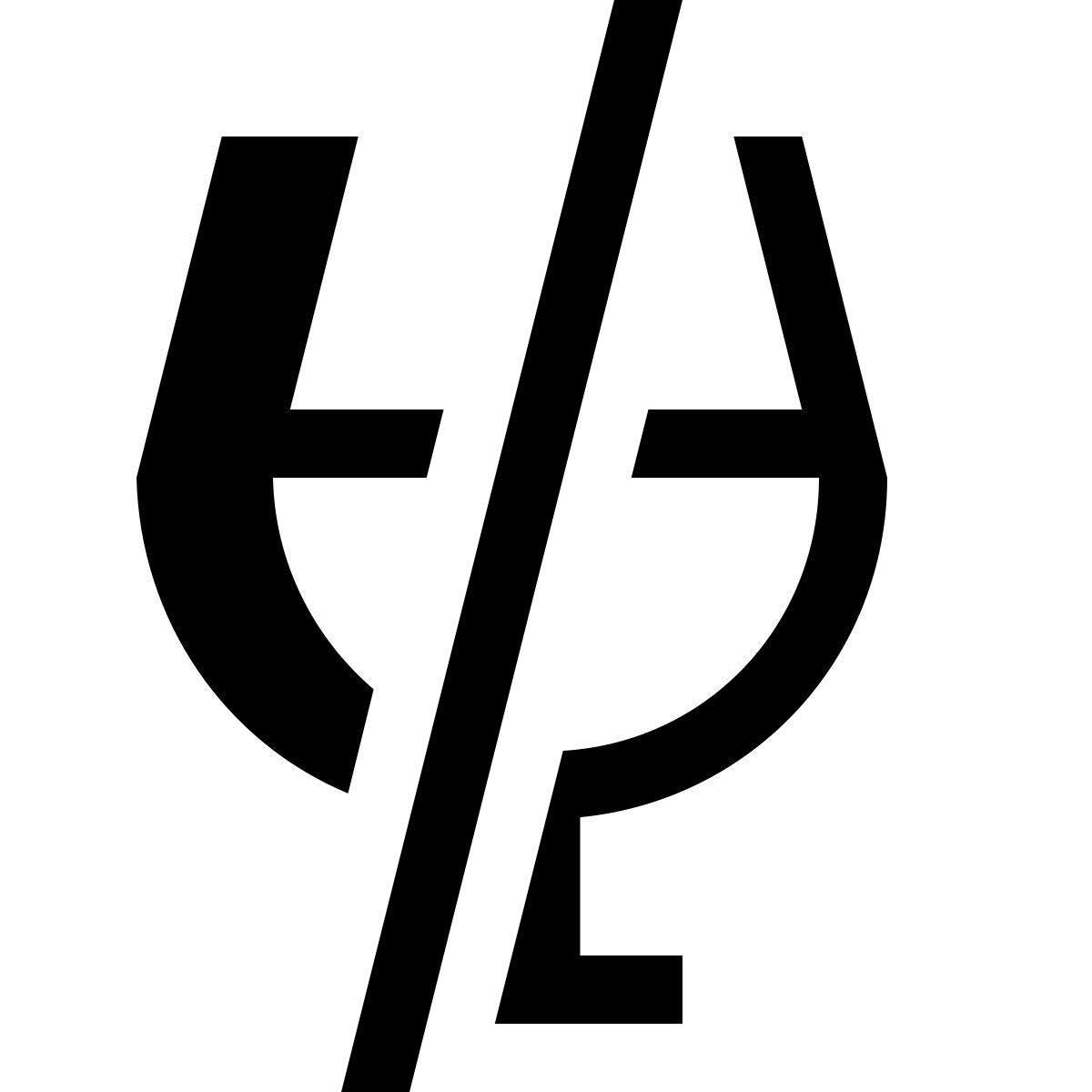 hatch style no alcohol icon