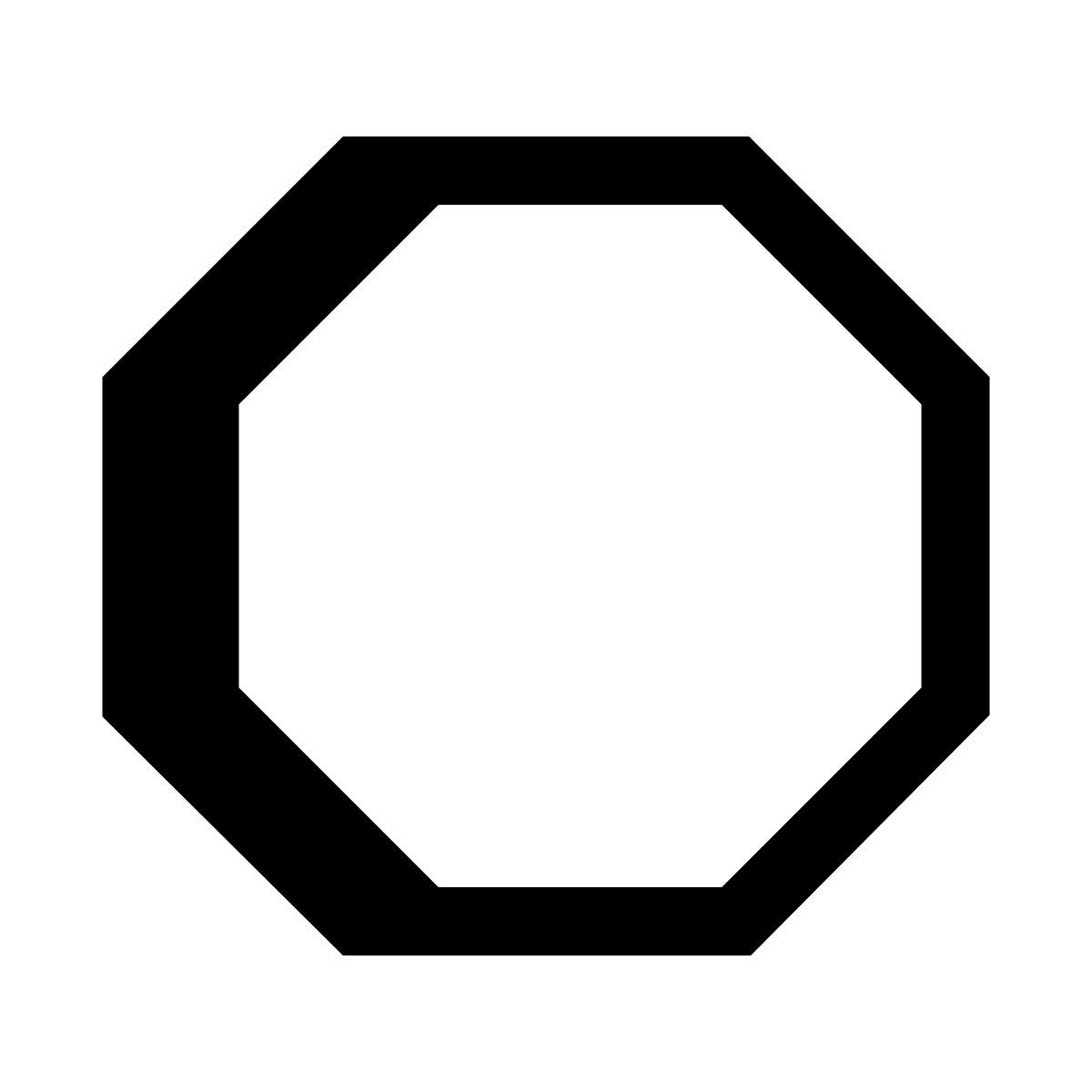 hatch style ottagono icon