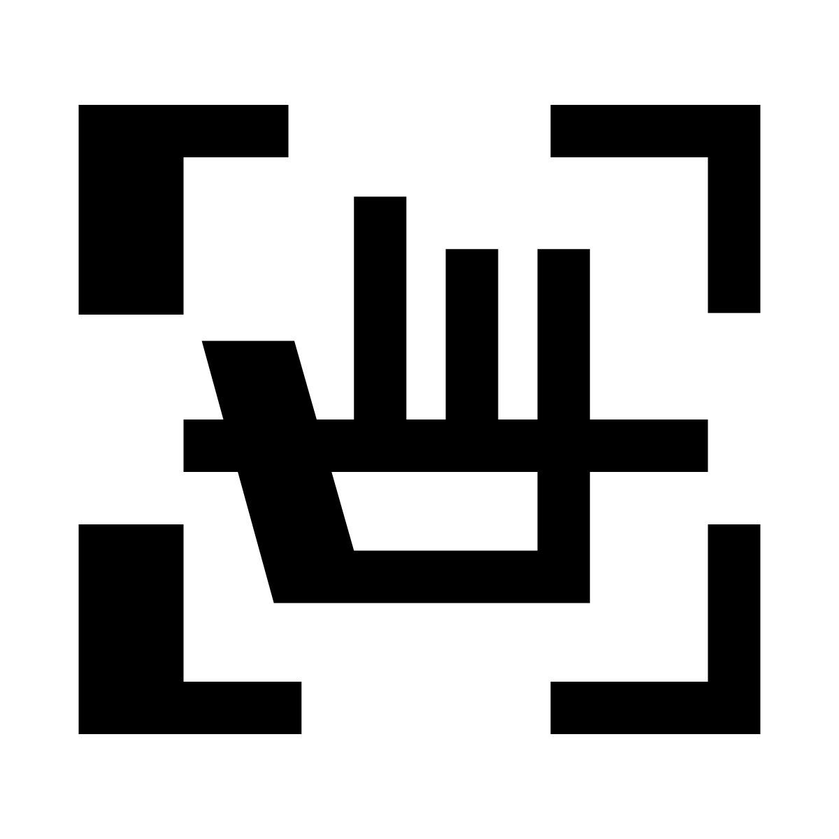 hatch style palm scan icon