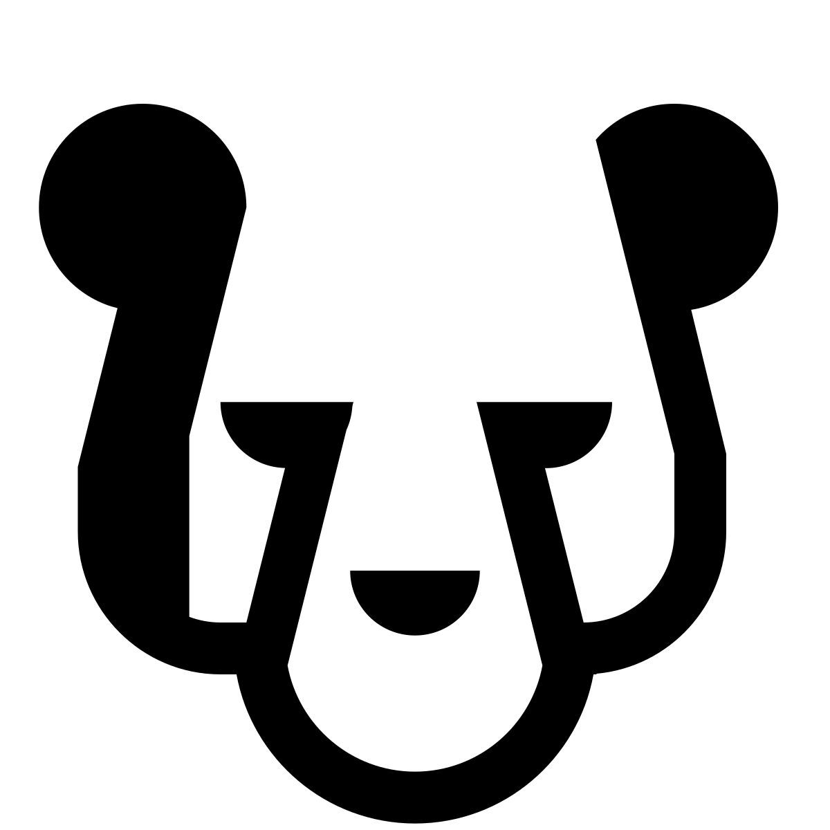 hatch style panda icon