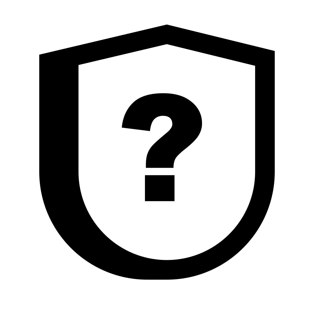 hatch style 질문 방패 icon