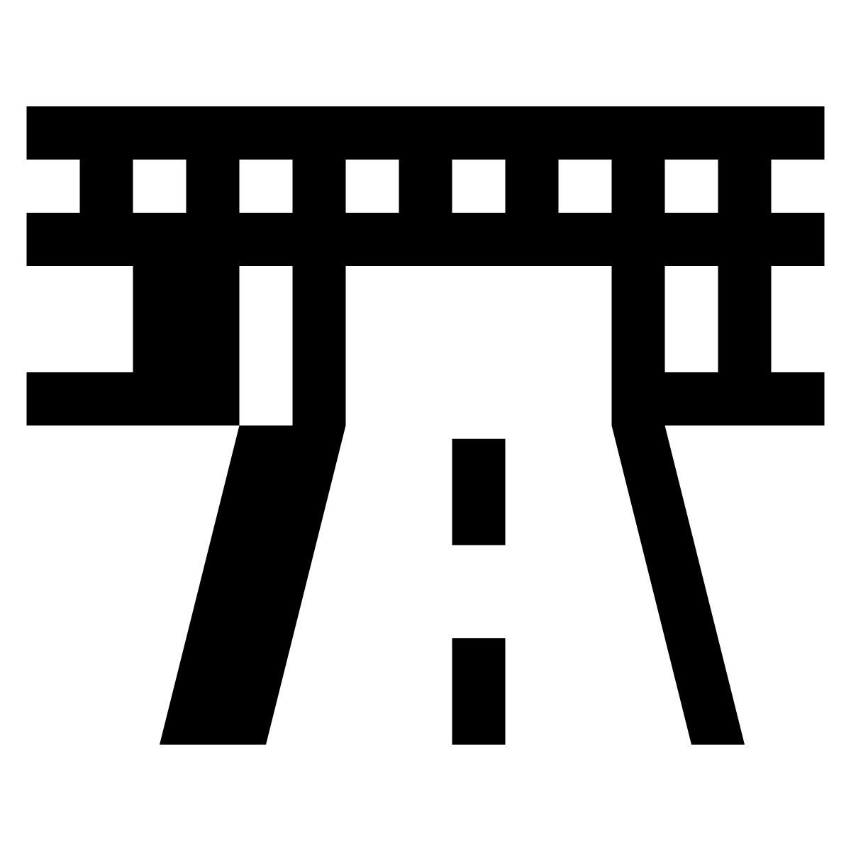 hatch style straßenbrücke icon