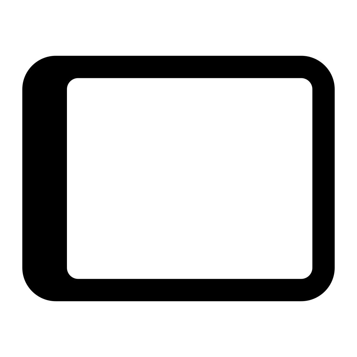 hatch style rounded rectangle stroked icon