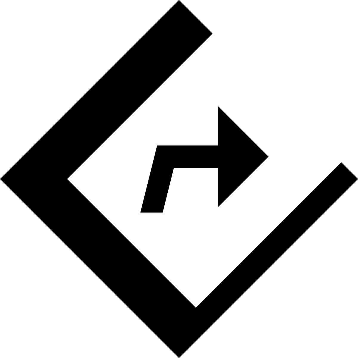 hatch style route icon