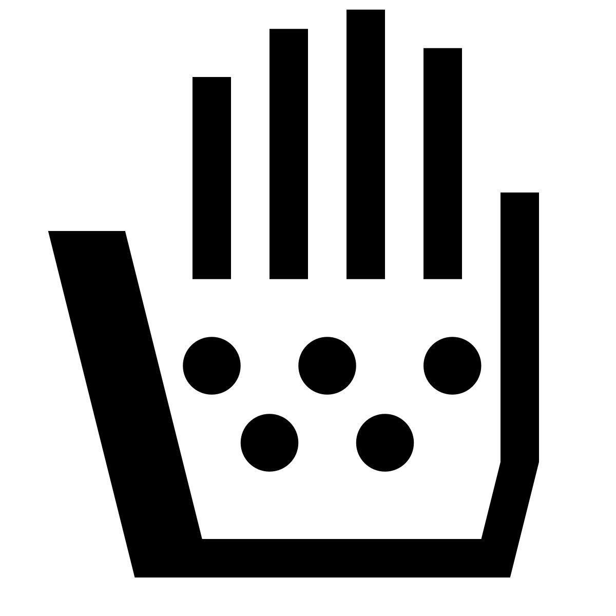 hatch style guanti di gomma icon