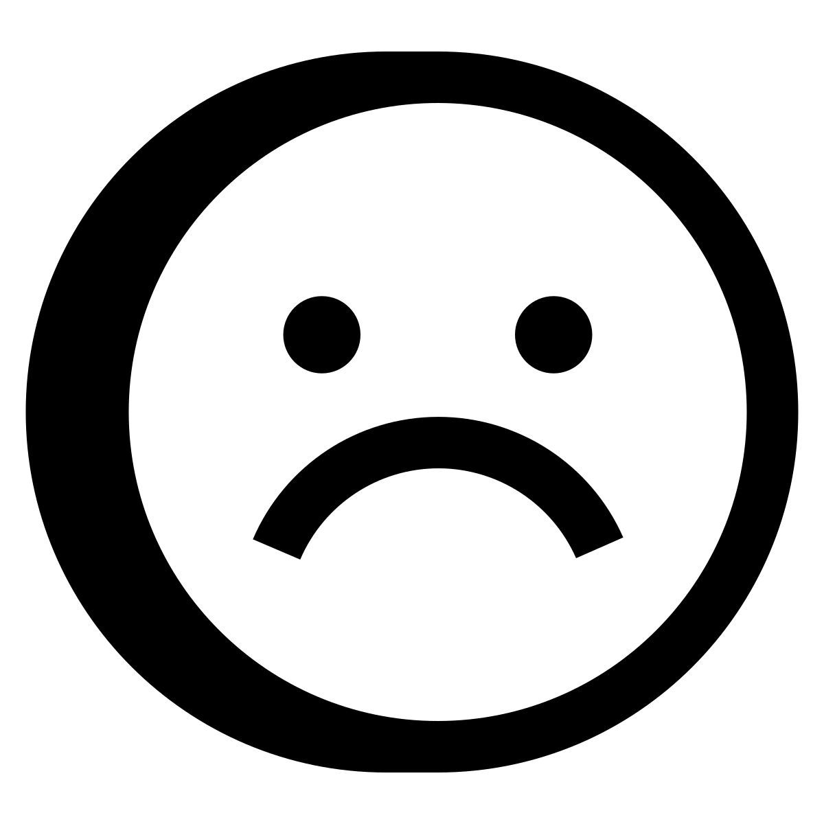 hatch style sad icon