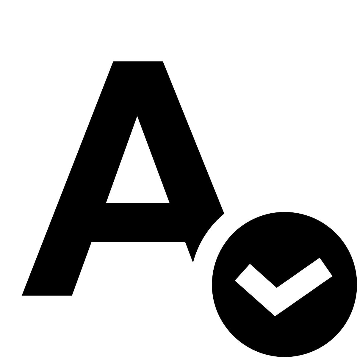 hatch style spellcheck icon