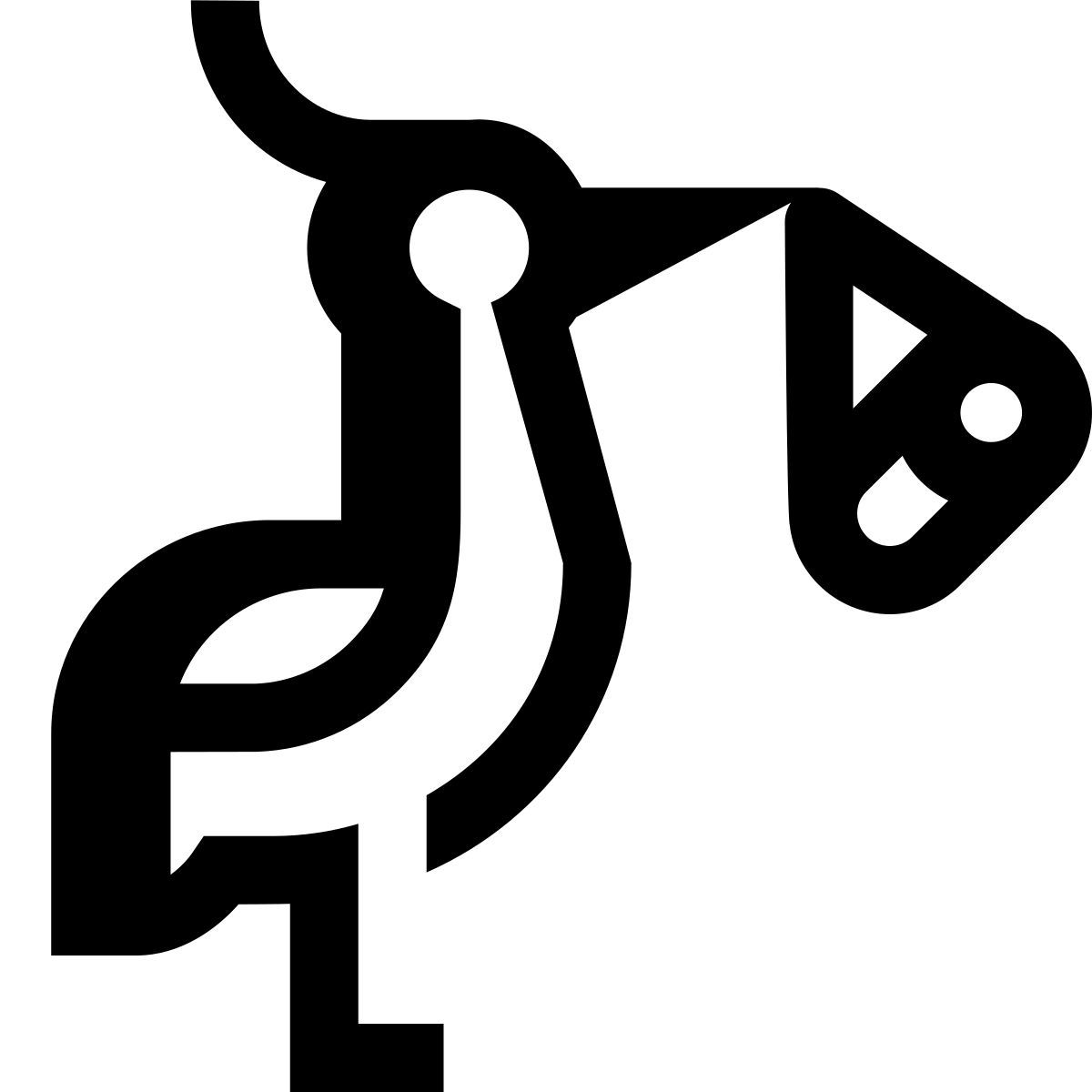 hatch style 황새와 번들 icon