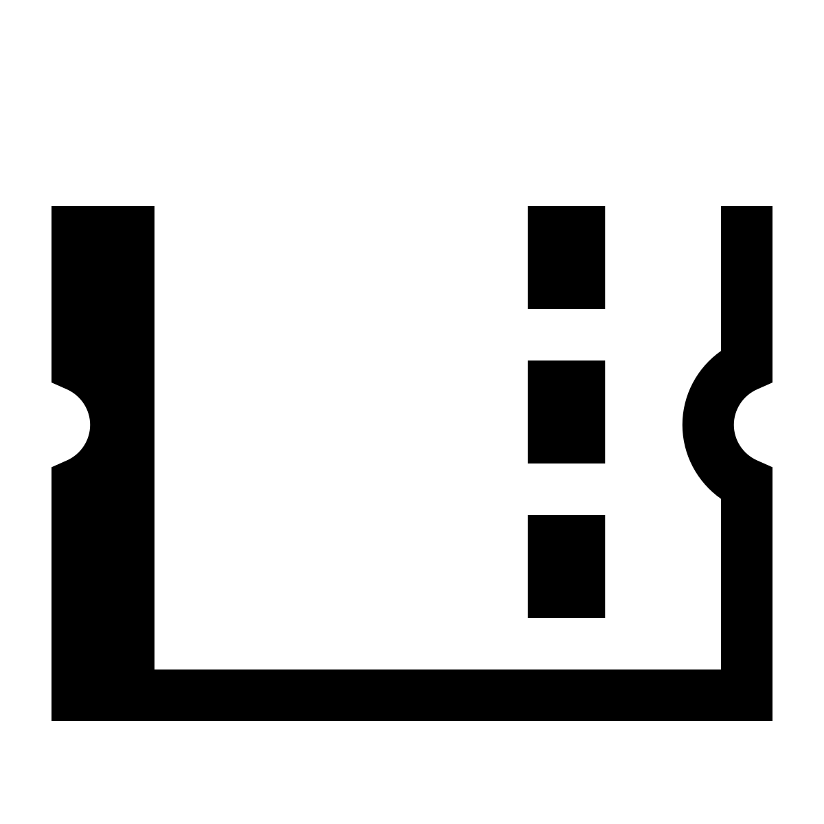hatch style ticket icon