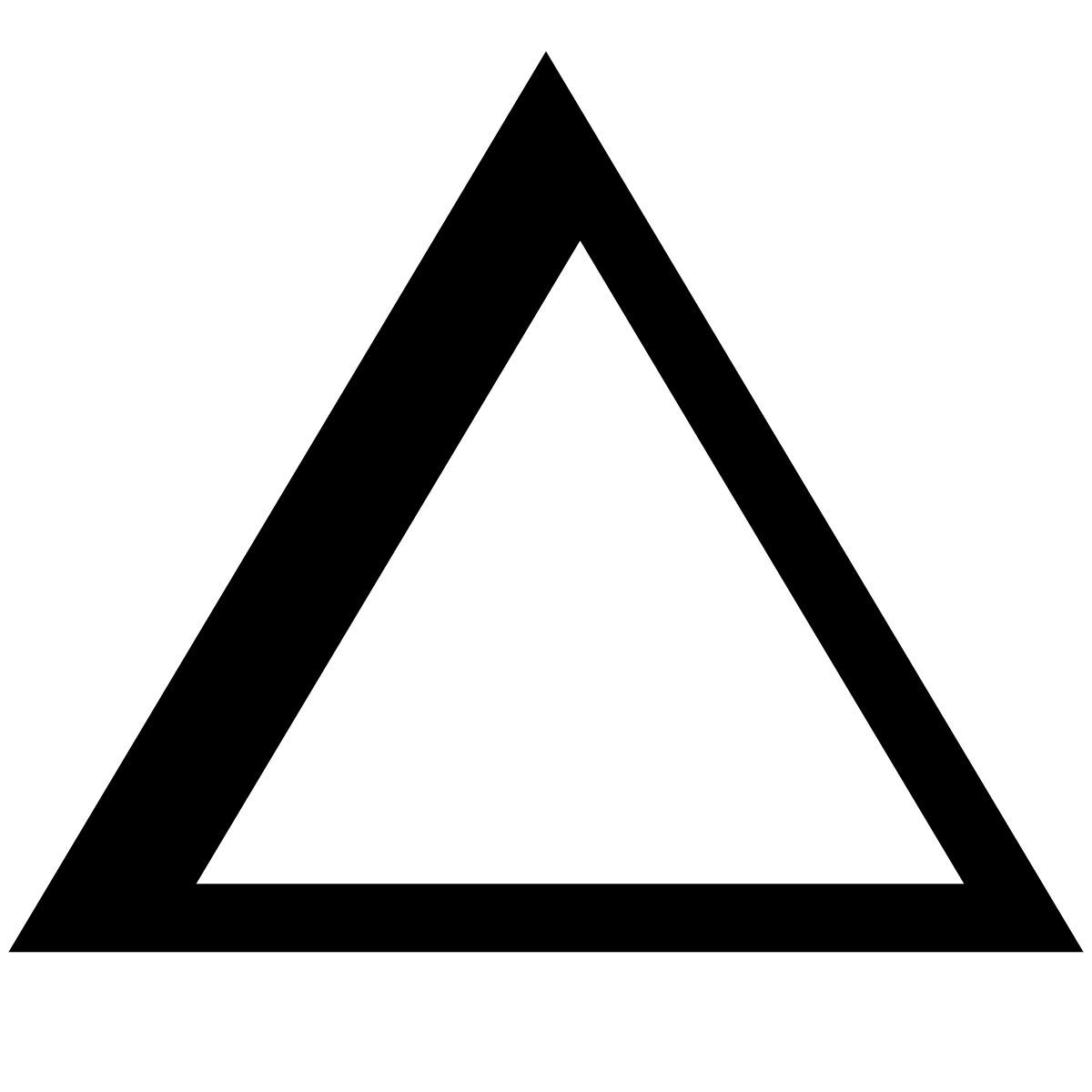 hatch style triangle icon