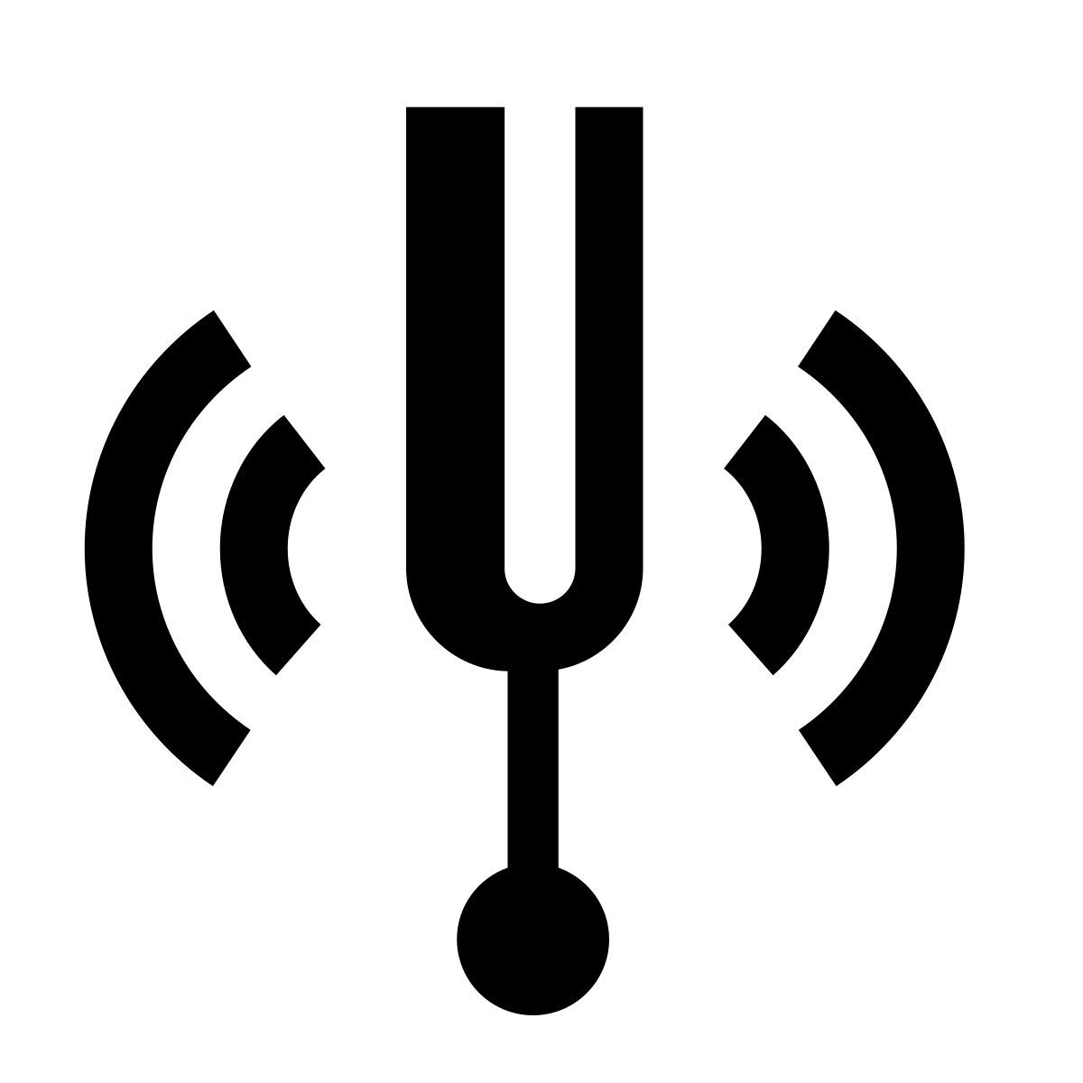 hatch style tuning fork icon
