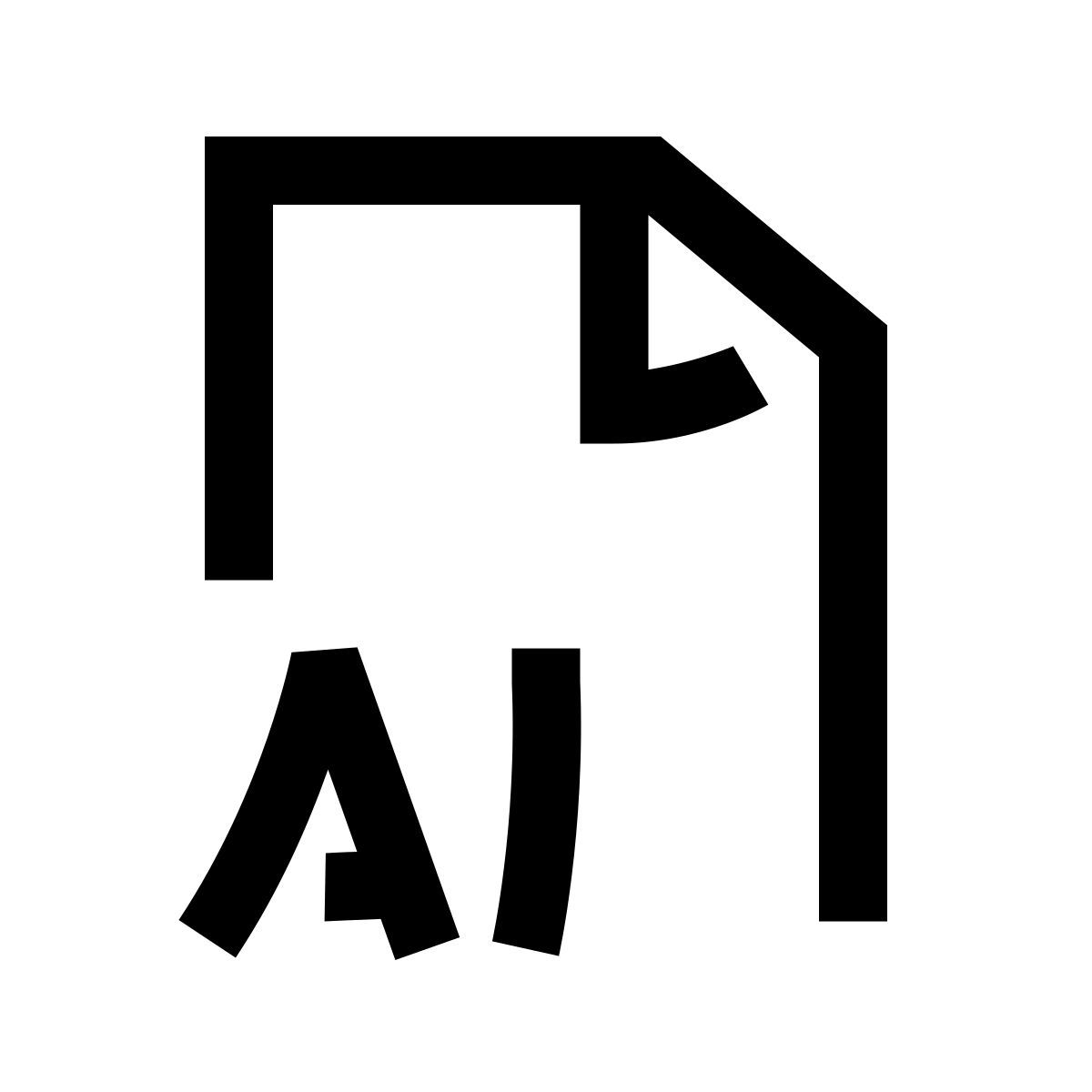 hieroglyphs style ai icon