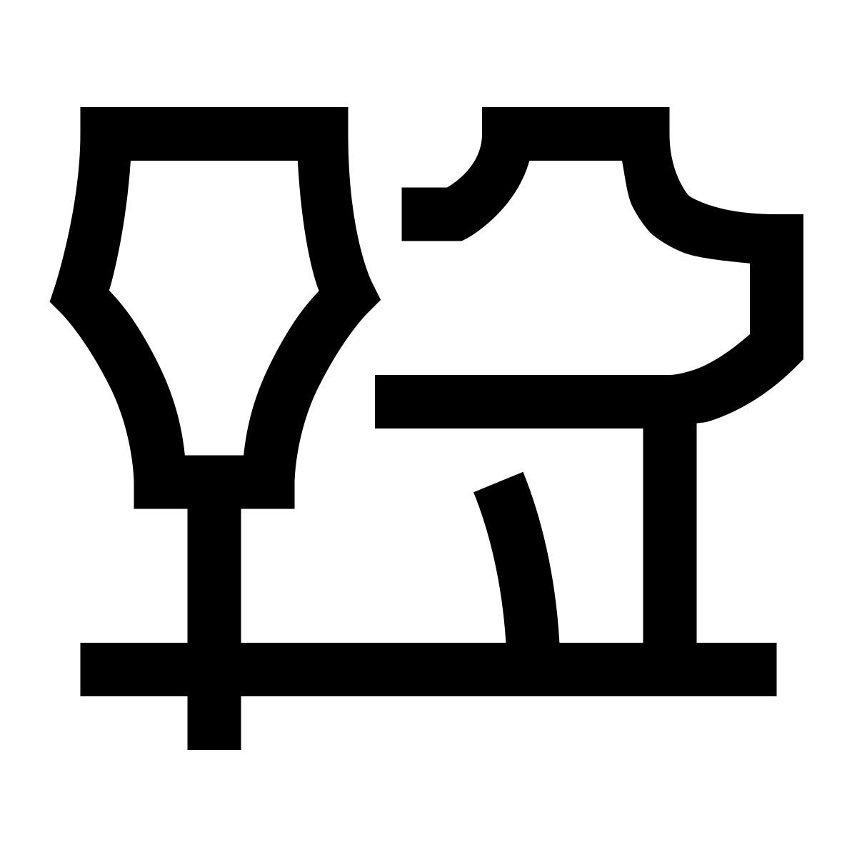 hieroglyphs style air staple gun icon