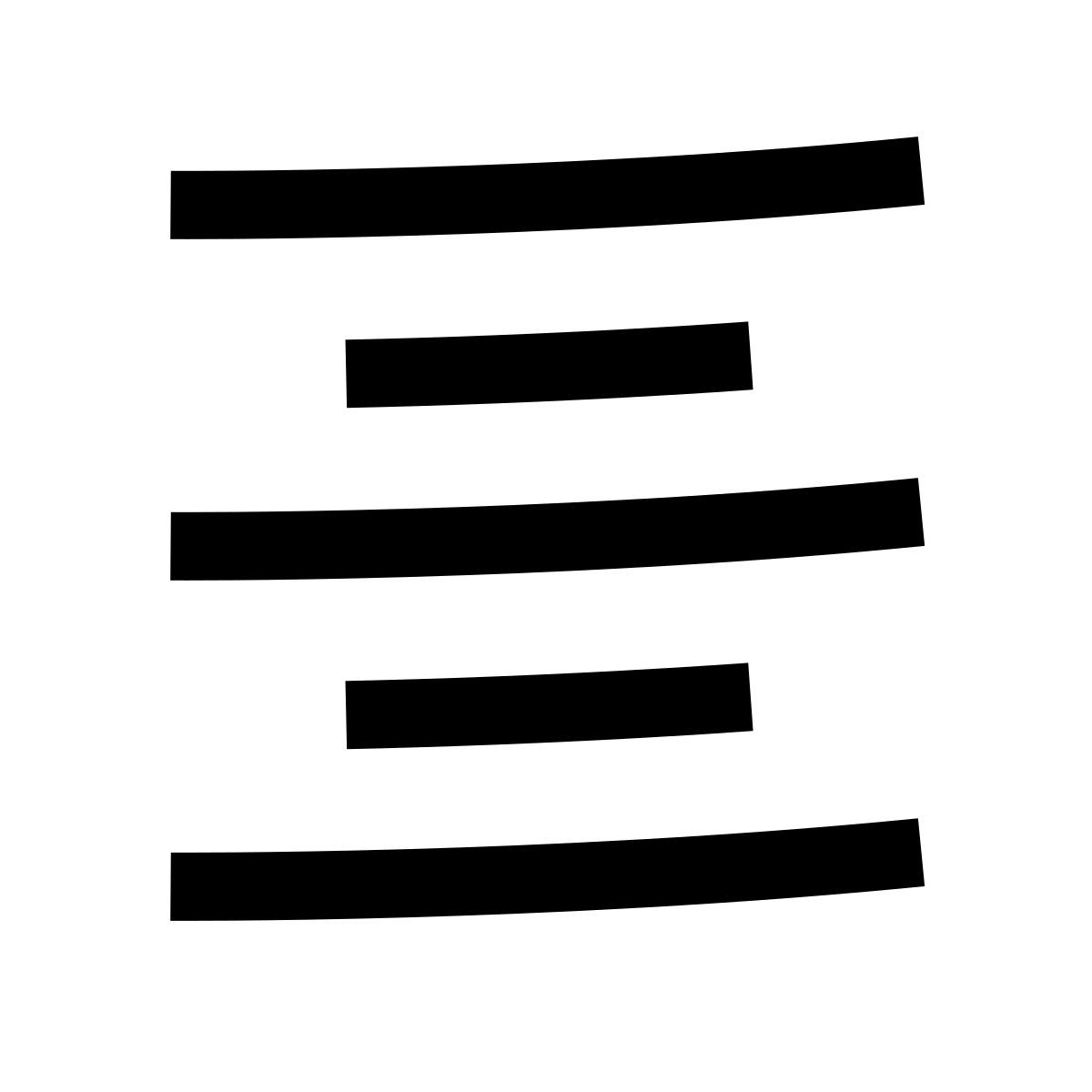 hieroglyphs style align text center icon
